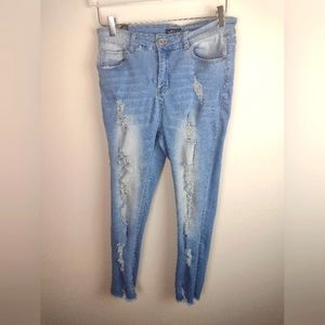 Elite Distressed Women's Stretch Jeans Size 11